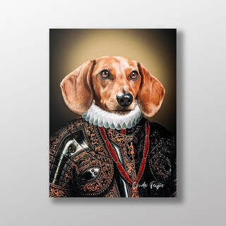 Pet Story Retrato Personalizado de Mascota Lienzo Conde de decorácion