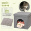 PawHut Casa para Gatos Gris, , large indicador imagen numero 5
