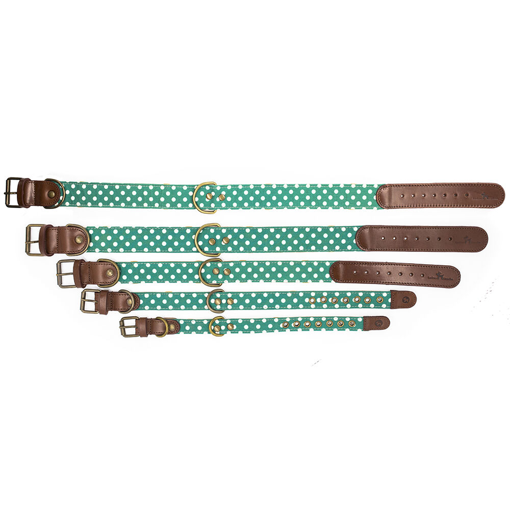 Ladran Gaucho Collar Lola verde lunares para perros, , large Imagen numero 4