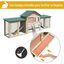 Conejera PawHut de exterior grande para animales pequeños, , large indicador imagen numero 4