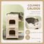 PawHut Casa para Gatos Madera Natural, , large indicador imagen numero 5