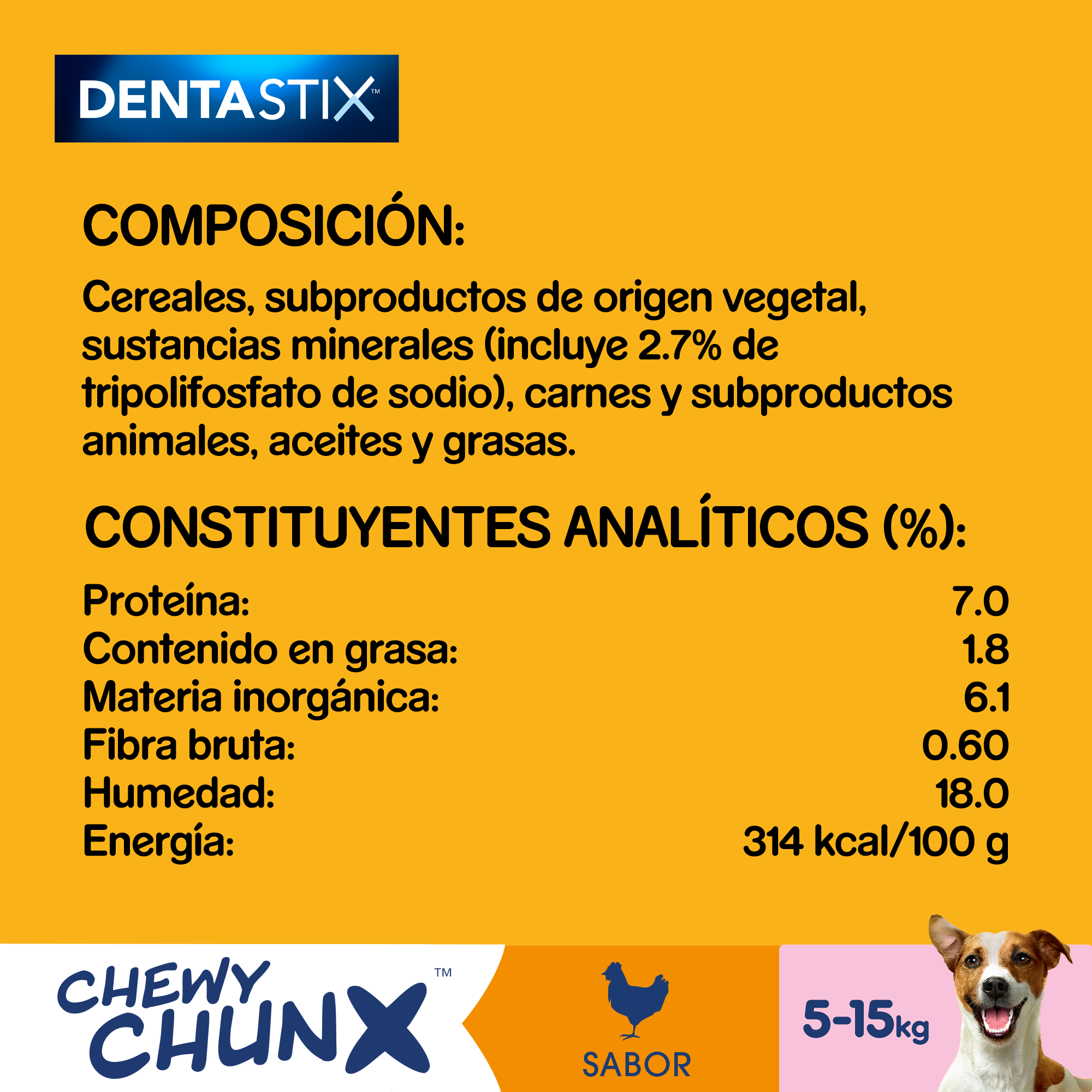 68 g Pedigree Dentastix Chewy Chunx Snacks Dentales Pollo para Perros Peque&ntilde;os, , large Imagen numero 3