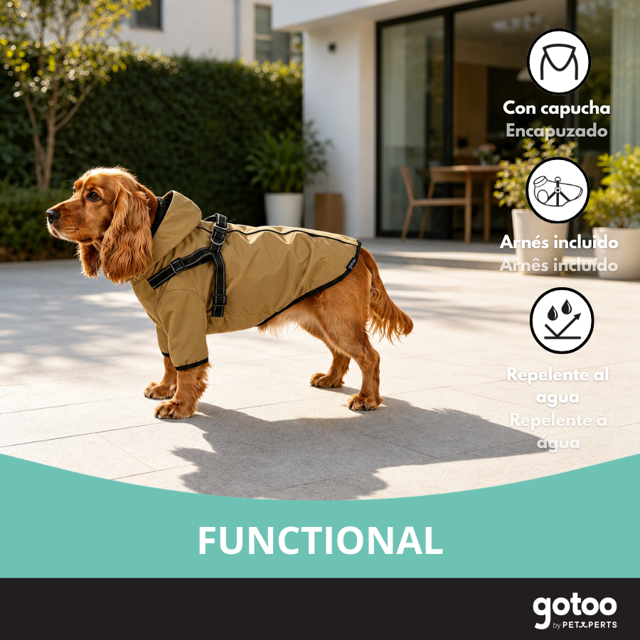 Gotoo Chaqueta Impermeable con Arn&eacute;s para perros, , large Imagen numero 6