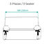 Protector Funda Sillon Sofa 1 Plaza con lazos. Color Lino. 1 Plaza (80 - 120 cm), , large indicador imagen numero 8