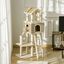 Pawhut árbol rascador beige de sisal para gatos, , large indicador imagen numero 3