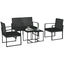 Outsunny Muebles de Jardín Negro, , large indicador imagen numero 1