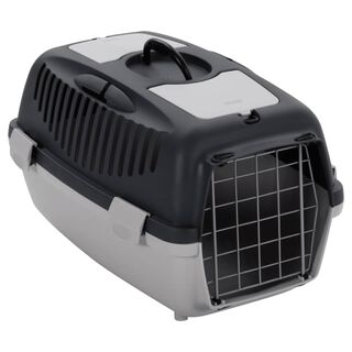 VidaXL Transportín Blanco y Negro para perros pequeños y gatos