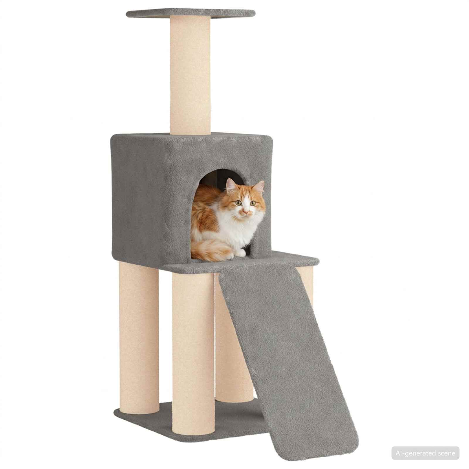 vidaXL &Aacute;rbol para gatos con postes de sisal &Aacute;rbol rascador Torre Gatos, , large Imagen numero 3