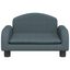 vidaXL Cama para perros de tela gris oscuro 50x40x30 cm, , large indicador imagen numero 3