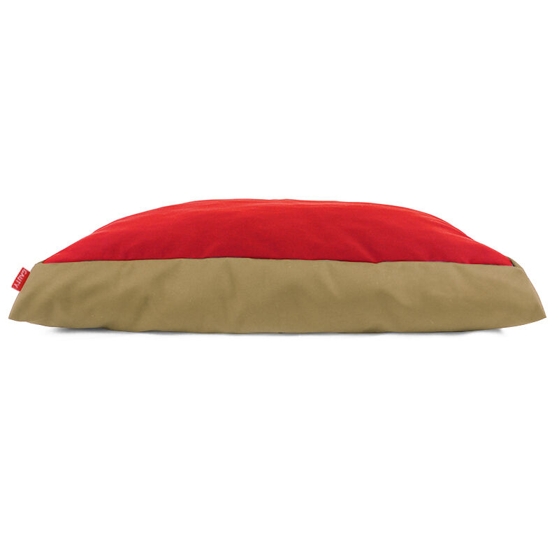 Gauty Cama para Perros y Gatos  Tela de sarga - Beige y rojo, , large Imagen numero 1