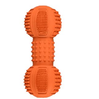 Flamingo Juguete Dental Dumbbell Naranja para perro