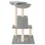 vidaXL Rascador para gatos con postes gris claro 82 cm, , large indicador imagen numero 3