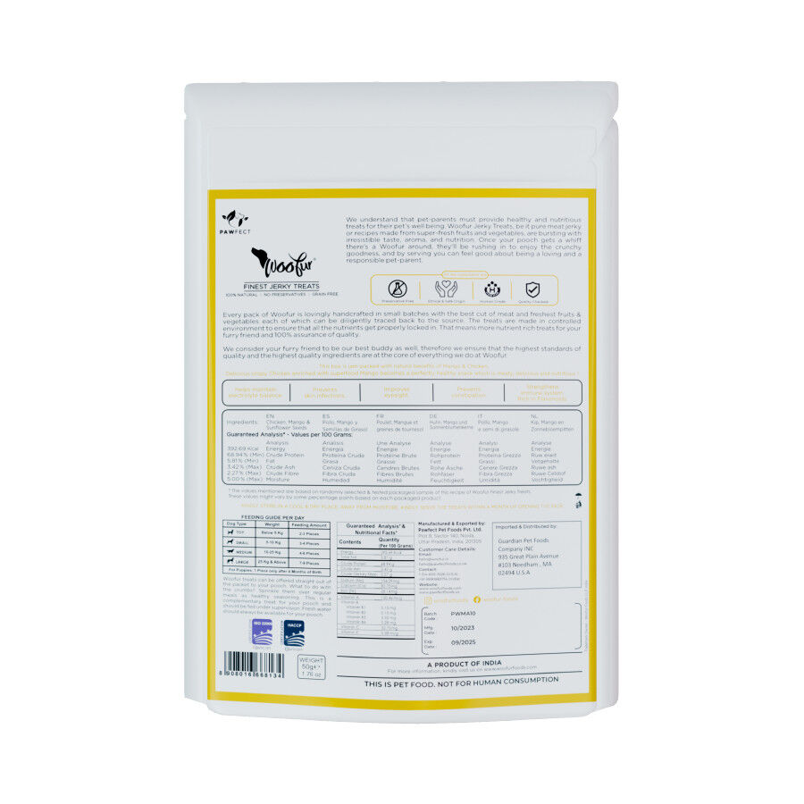 Delicias de carne seca: pollo y mango (50 g/1,76 oz), , large Imagen numero 2