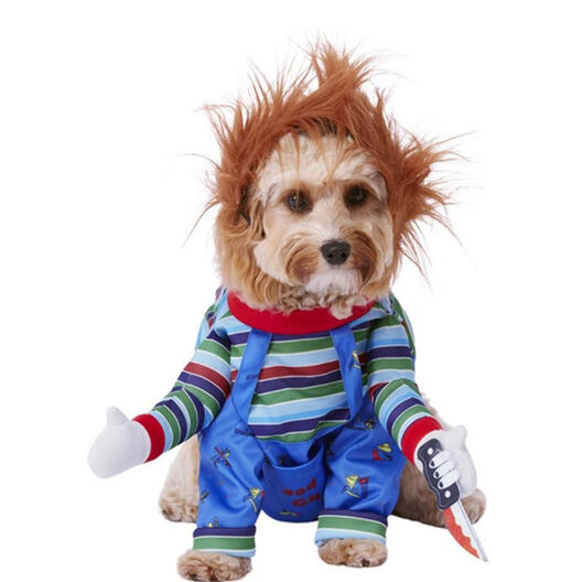 Smiffys Disfraz de Chucky con peluca para perros halloween, , large image number null