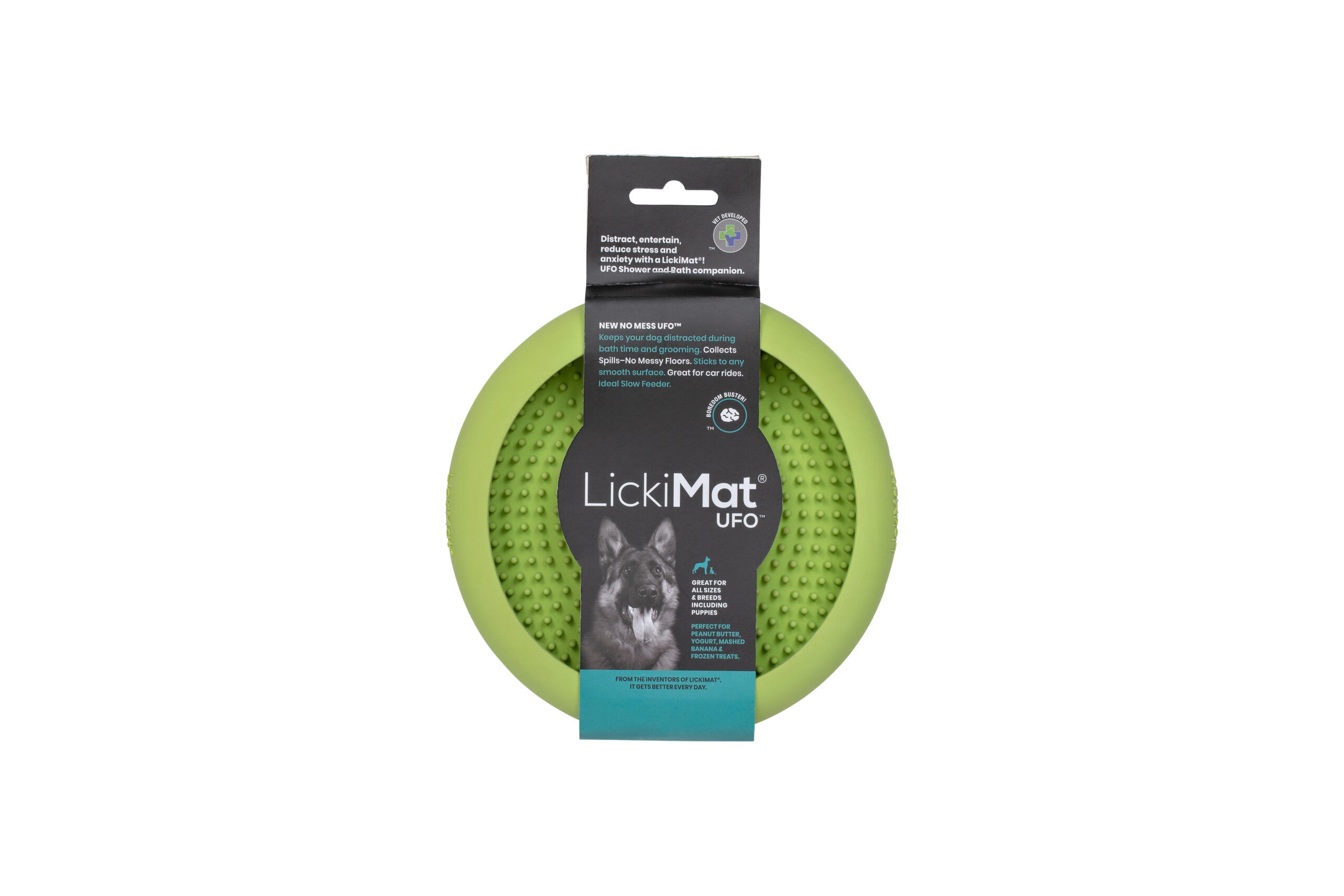 LickiMat Comedero UFO Verde para perros