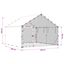 vidaXL Gallinero con Techo Plateado Acero Galvanizado Casa para Pollos Recinto, , large indicador imagen numero 9