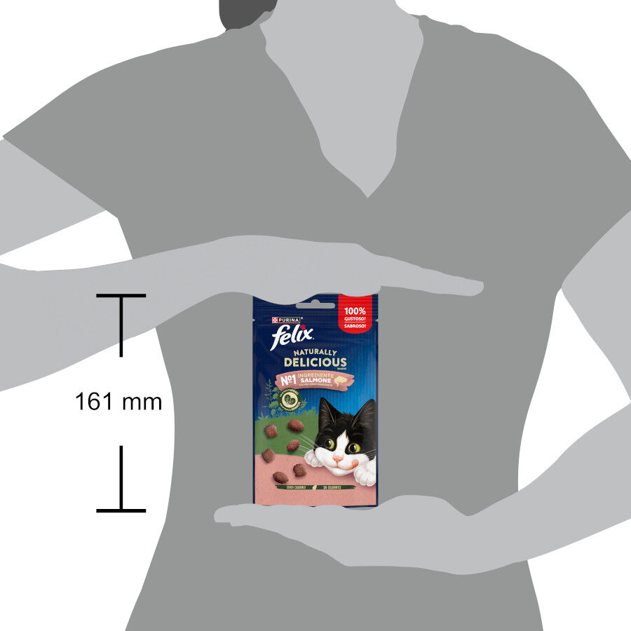 Felix Naturally Delicious Bocaditos de Salmón para gatos thumbnail