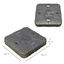 Outsunny Base para Sombrilla Excentrica Grande Rellenable de Arena y Agua con 4 Ruedas para Exteriores Patio Jardín 88x88x19 cm Café, , large indicador imagen numero 3