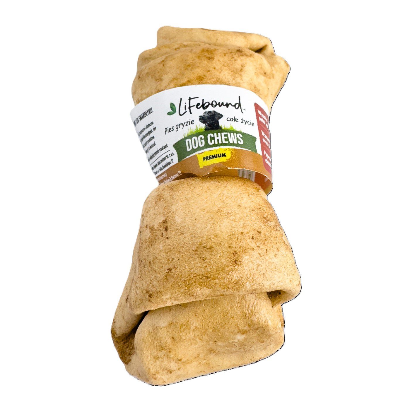 Lifebound Hueso masticable de cuero de ternera, lote de 4, 23 cm, , large Imagen numero 4