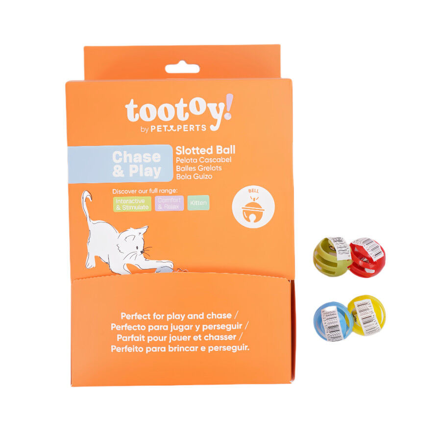 Tootoy! Pelota con Cascabel Colores Variados para gatos, , large Imagen numero 11