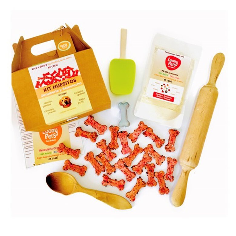Loonypets kit repostería canina huesos zanahoria, , large image number null