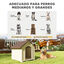 PawHut Caseta para Perro Beige, , large indicador imagen numero 10