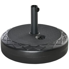 Outsunny Base de Sombrilla Negra para exterior