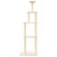 vidaXL Rascador para gatos con postes de sisal color crema 183 cm, , large indicador imagen numero 2