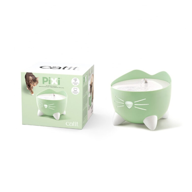 Catit PIXI Fuente Bebedero Verde para gatos, , large image number null