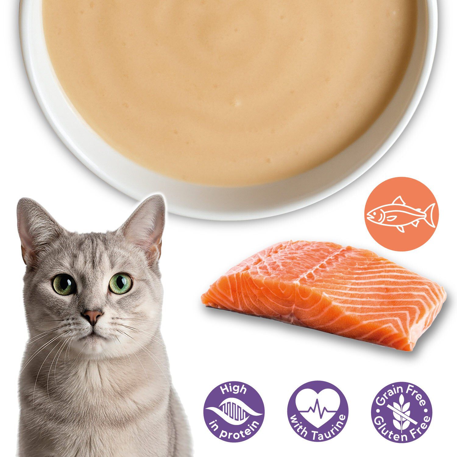 Crema de Salm&oacute;n - Velvet Cream para gatos - 80g, , large Imagen numero 2