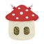 Balvi Bolsa heno Mushroom Comedero de tela con dise&ntilde;o de seta para peque&ntilde;os roedores Poli&eacute;ster, , large indicador imagen numero 1