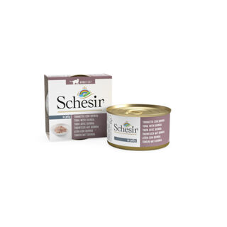 Schesir Adult atún con quinoa lata para gatos
