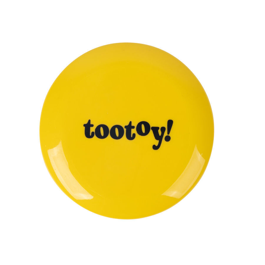 Tootoy! Flying disc Yellow Frisbee Amarillo para perros thumbnail