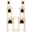 vidaXL Rascador para gatos con postes de sisal color crema 199 cm, , large indicador imagen numero 2