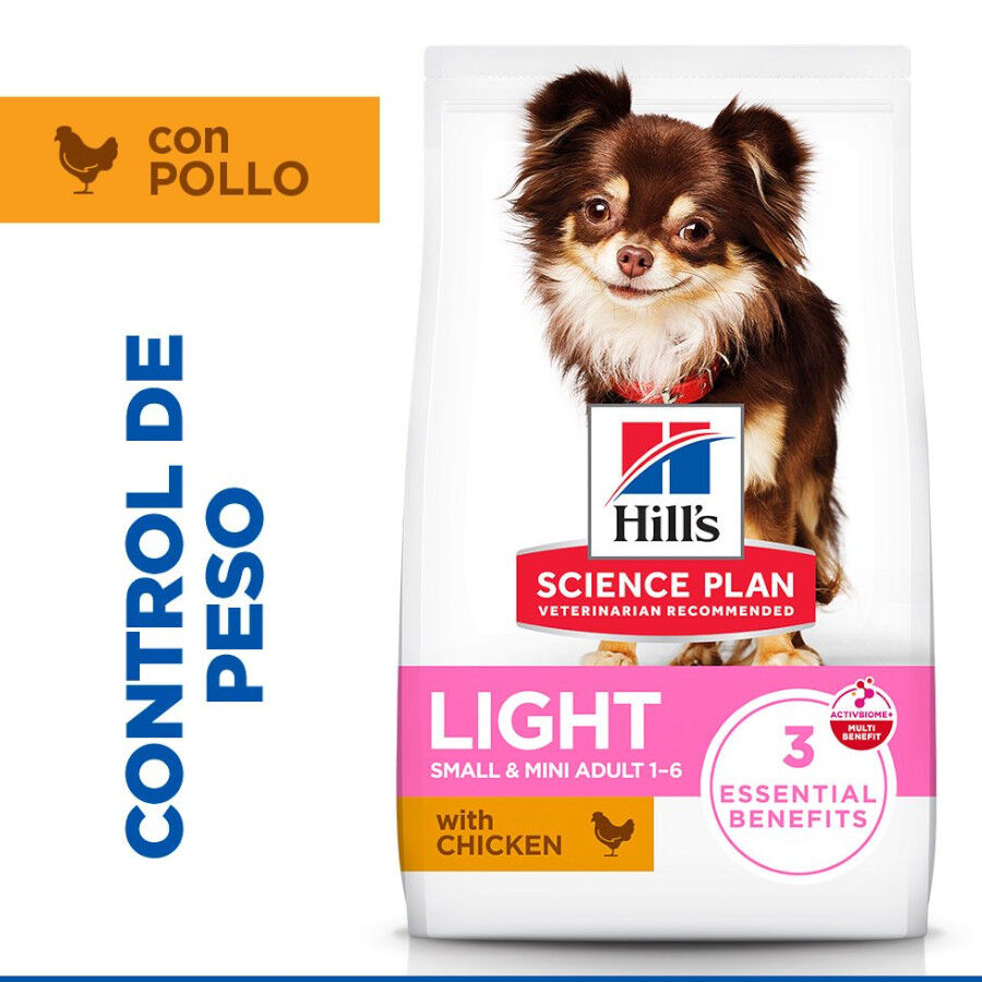 6 kg Hill's Science Plan Light Adult Small y Mini Pollo pienso para perros, , large Imagen numero 2