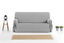 Protector Funda Sillon Sofa 1 Plaza con lazos. Color Gris Oscuro. 1 Plaza (80 - 120 cm), , large indicador imagen numero 3