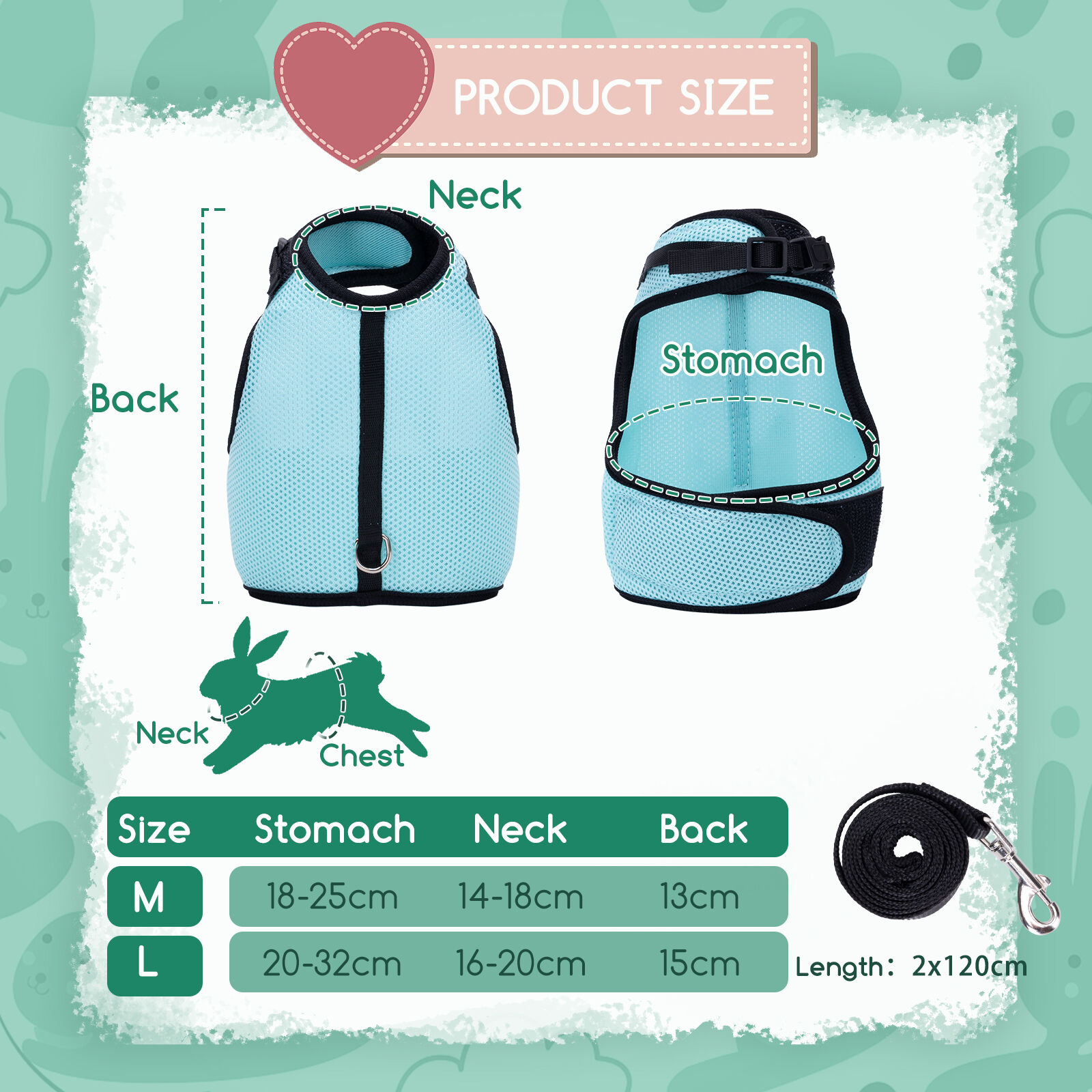 Nobleza Conejito Mink Chaleco Transpirable L para conejos y roedores thumbnail