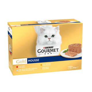 Gourmet Gold Mousse de Carnes latas para gatos - Multipack