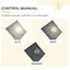 Outsunny Farolas Solares Negro, , large indicador imagen numero 5