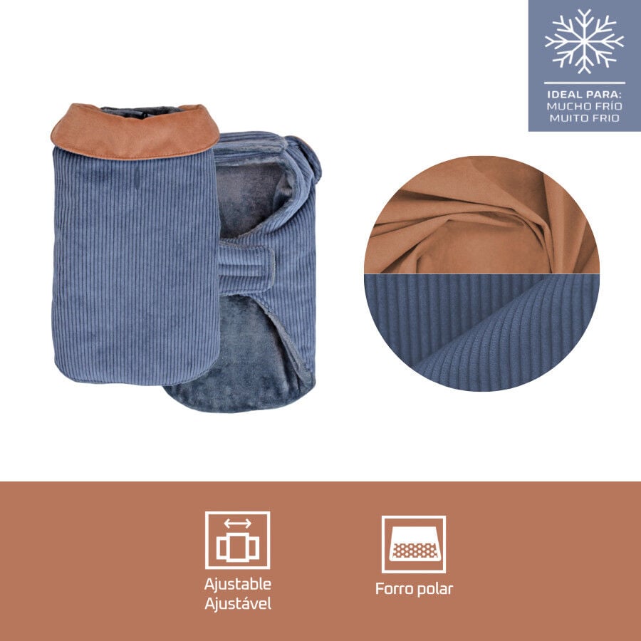 Outech Abrigo Estilo Aviador Rosa y Azul para perros, , large Imagen numero 4