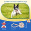 Nobleza Correa de Juguetes Interactivos para Perros 2 Pack, Juguete Perro de Cuerda de Algodón 100% Natural, Juguete Indestructible para la Dentición del Cachorro - Juguete de Tira y Afloja - 20cm, , large indicador imagen numero 2