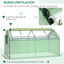Outsunny Invernadero de Terraza 180x92x92 cm Caseta de Jardín con 2 Ventanas Enrollables de Doble Capa y Marco de Metal Vivero Casero para Cultivo Plantas Flores Verde, , large indicador imagen numero 4