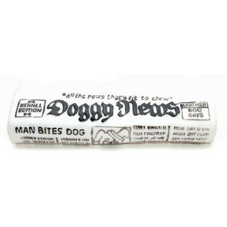Periódico de juguete con sonido para perros color Blanco/Negro