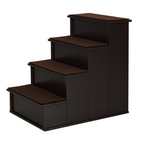 PawHut Escalera para Perros Café Oscuro