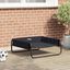 vidaXL Cama Elevada para Perros Sofá Silla Tela Oxford y Acero Negro, , large indicador imagen numero 2