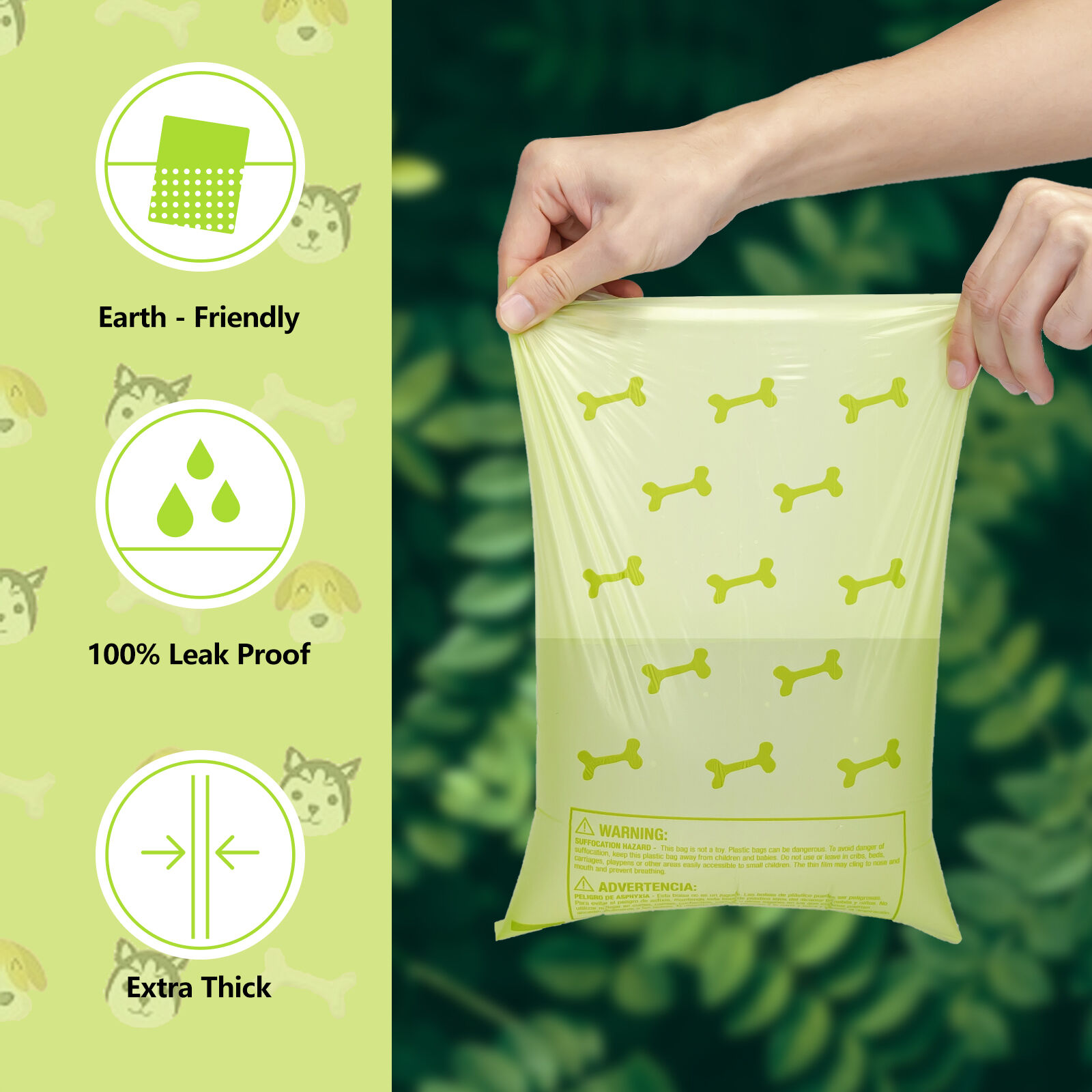 Nobleza Bolsas Biodegradables extragruesas para cacas de perro thumbnail