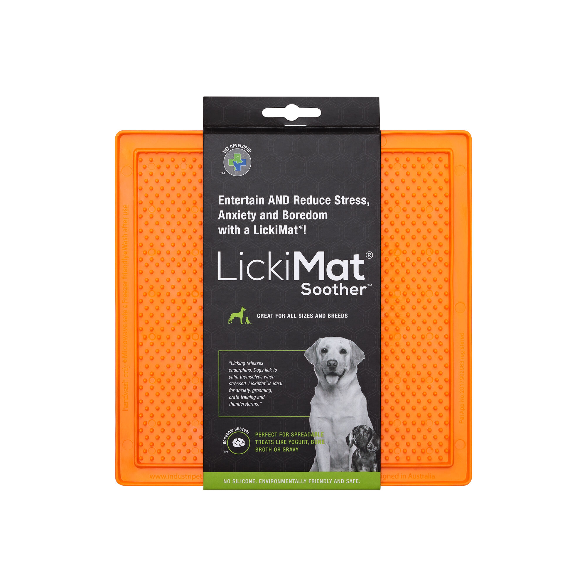 Comedero LickiMat Soother Classic Naranja para perro, , large Imagen numero 2