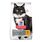 Hill's Mature Adult Science Plan Sterilised Pollo pienso para gatos, , large image number null