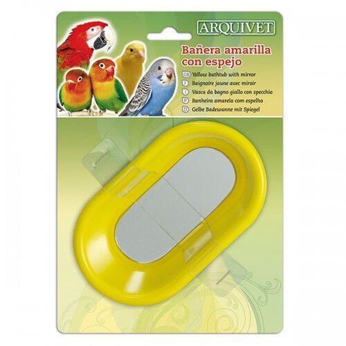 Bañera con espejo color Amarillo