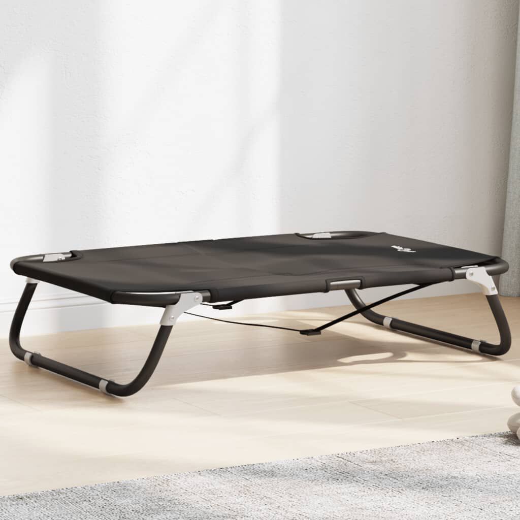 vidaXL Cama para perros plegable tela oxford y acero gris antracita, , large Imagen numero 6